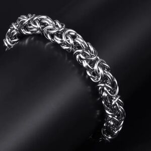 8 in stainless steel bracelet